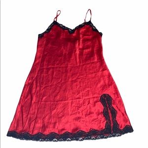 Victoria’s Secret Red Satin Chemise